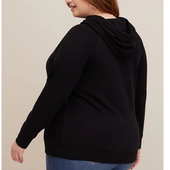 TORRID NWT WARNER BROS. LORD OF THE RINGS COZY FLEECE RAGLAN HOODIE - Picture 5 of 6